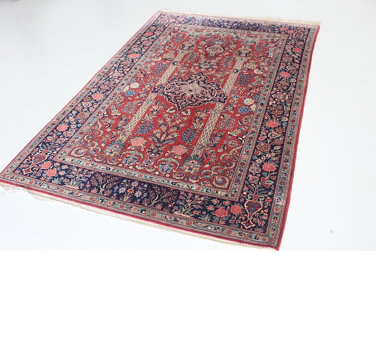 4' 3 x 6' 9 Kashan Persian Rug