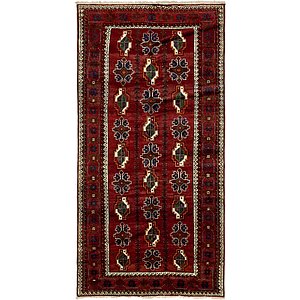 Unique Loom 5' x 10' 1 Torkaman Persian Runner...