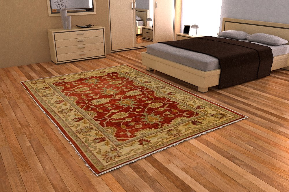 Red 5' 11 x 8' 6 Peshawar Ziegler Oriental Rug Oriental Rugs iRugs UK