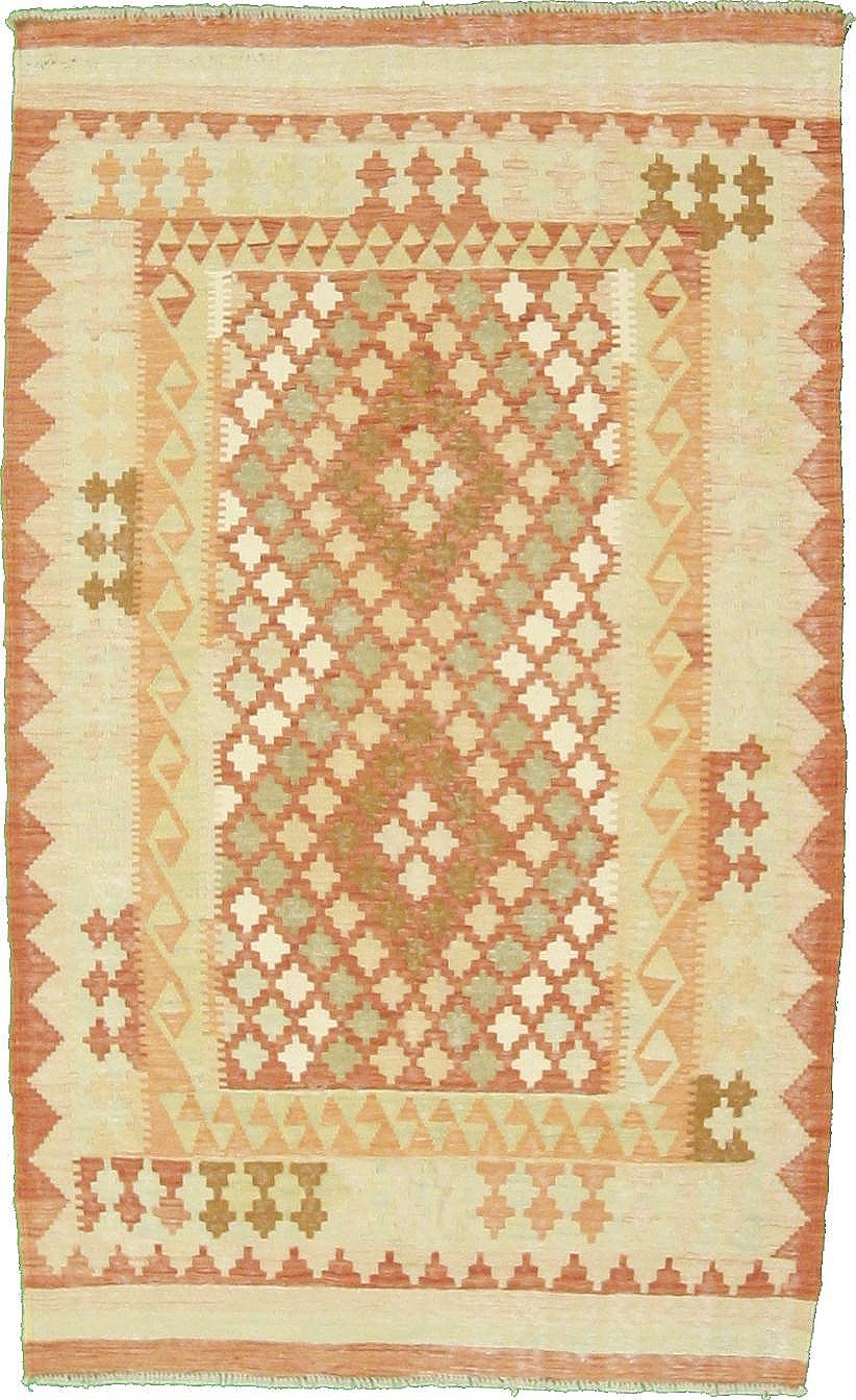 Red 4' x 6' 7 Kilim Fars Rug eSaleRugs
