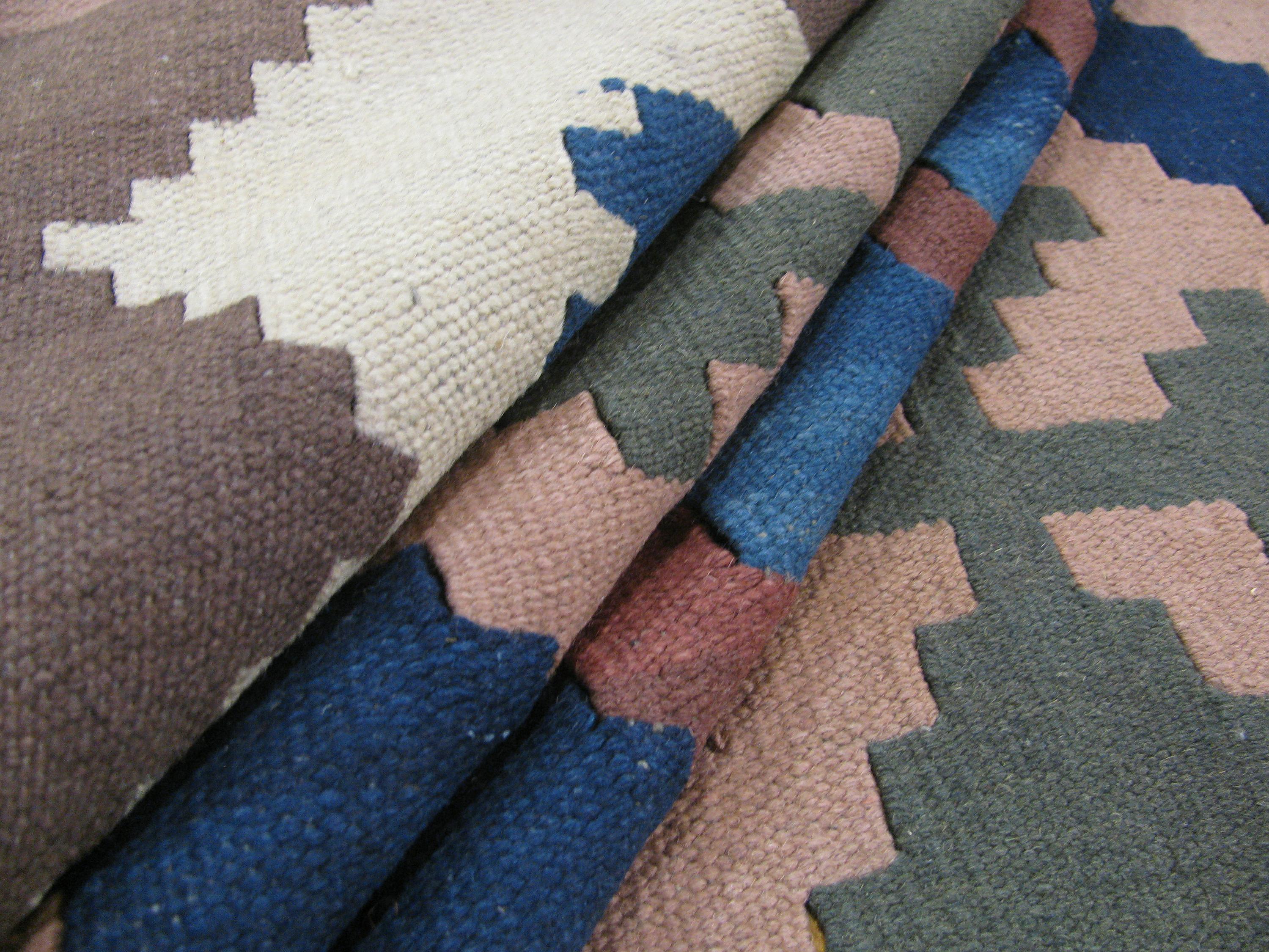 Navy Blue 7' 10 x 9' 9 Kilim Malatya Rug eSaleRugs