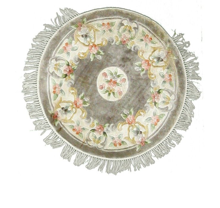 3' x 3' Classic Aubusson Round ...
