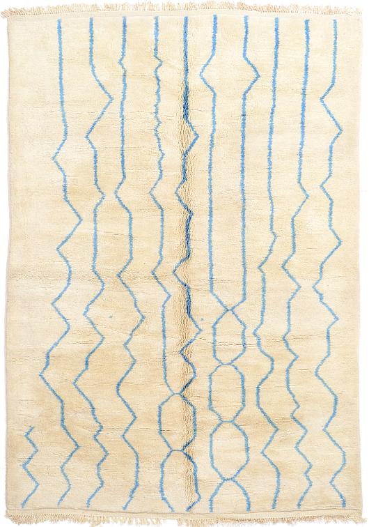 Beige 203cm x 292cm Moroccan Rug Oriental Rugs AU Rugs