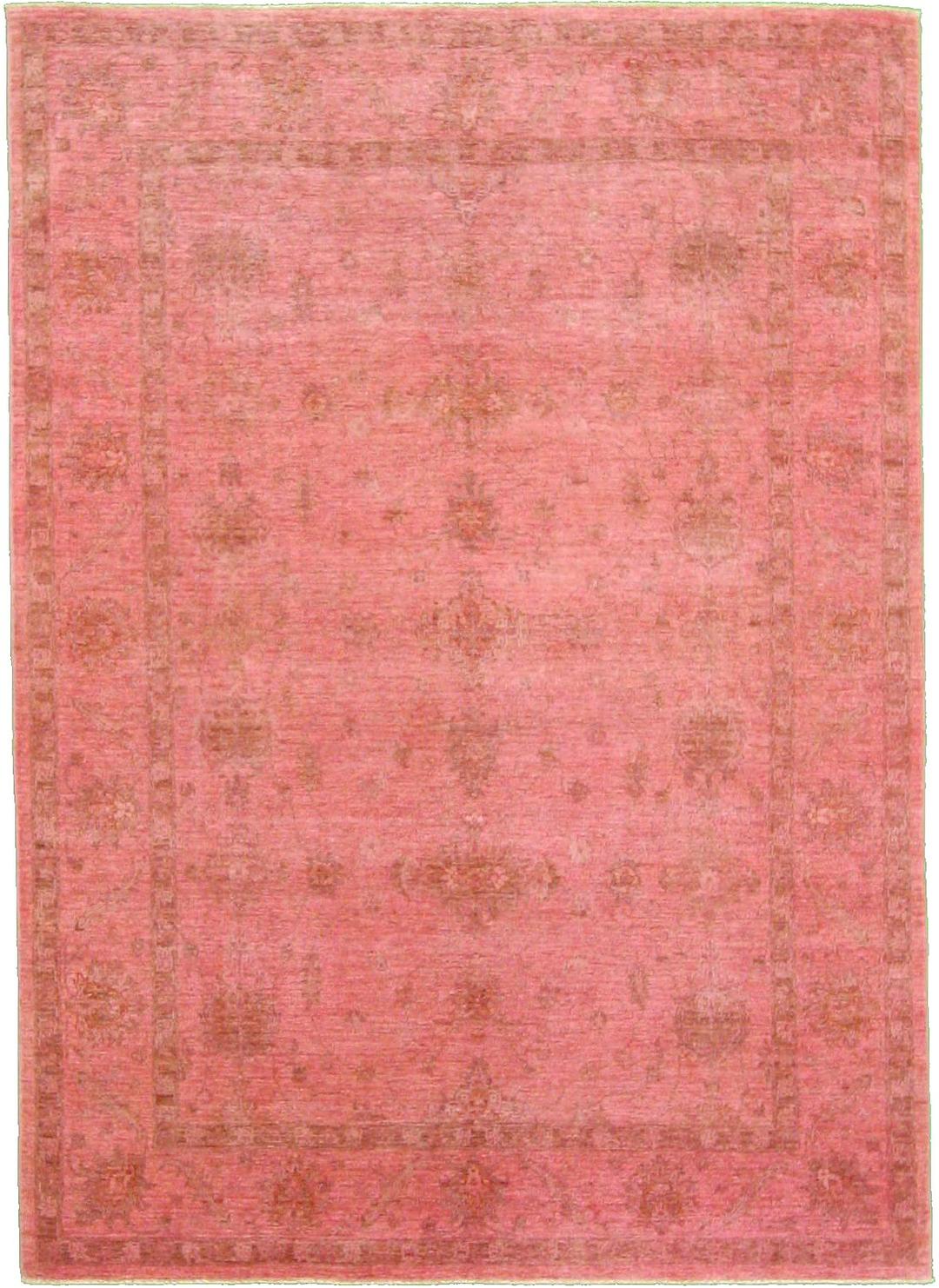 Pink 6' 10 x 9' 7 OverDyed Ziegler Oriental Rug Oriental Rugs