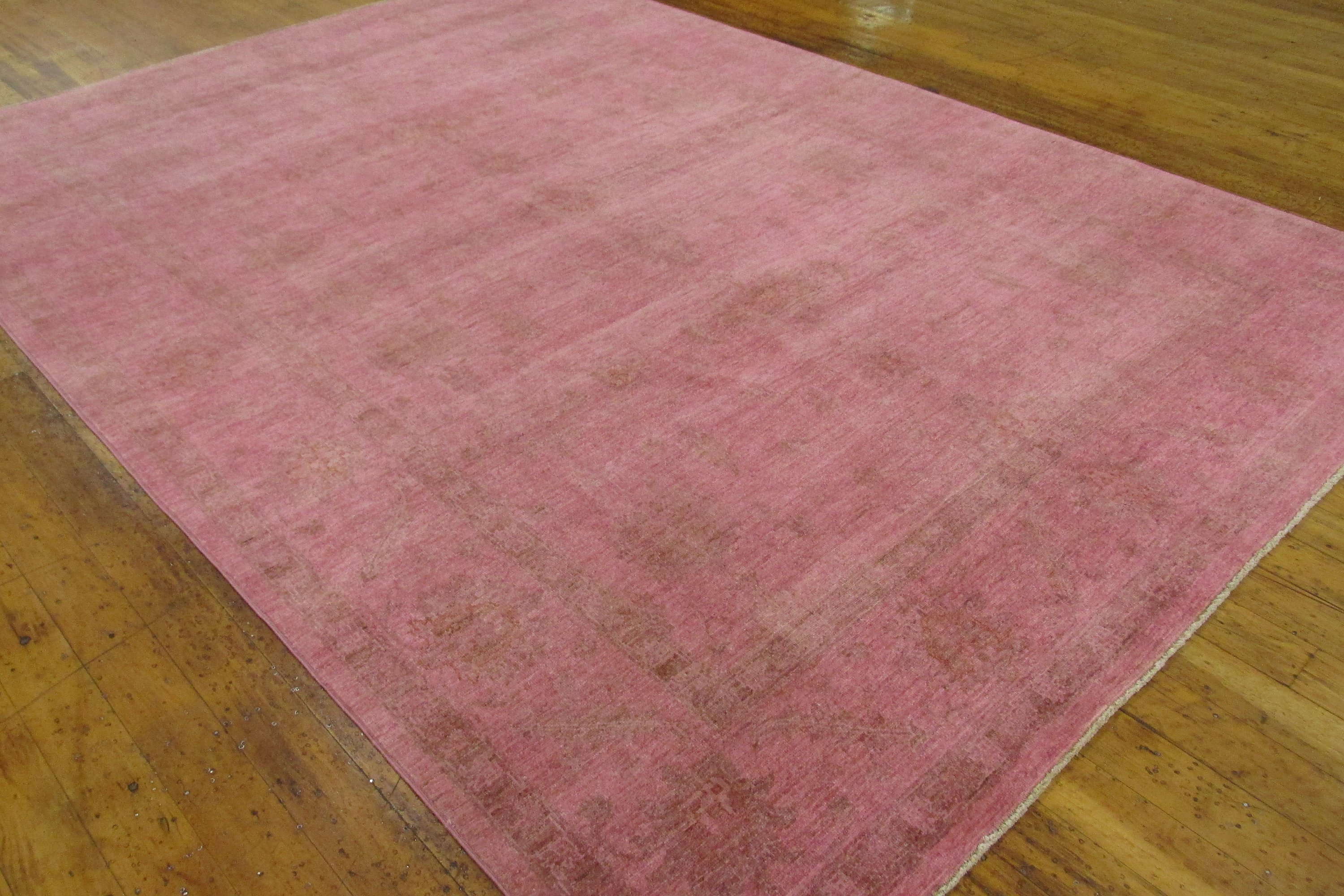 Pink 6' 10 x 9' 7 OverDyed Ziegler Oriental Rug Oriental Rugs
