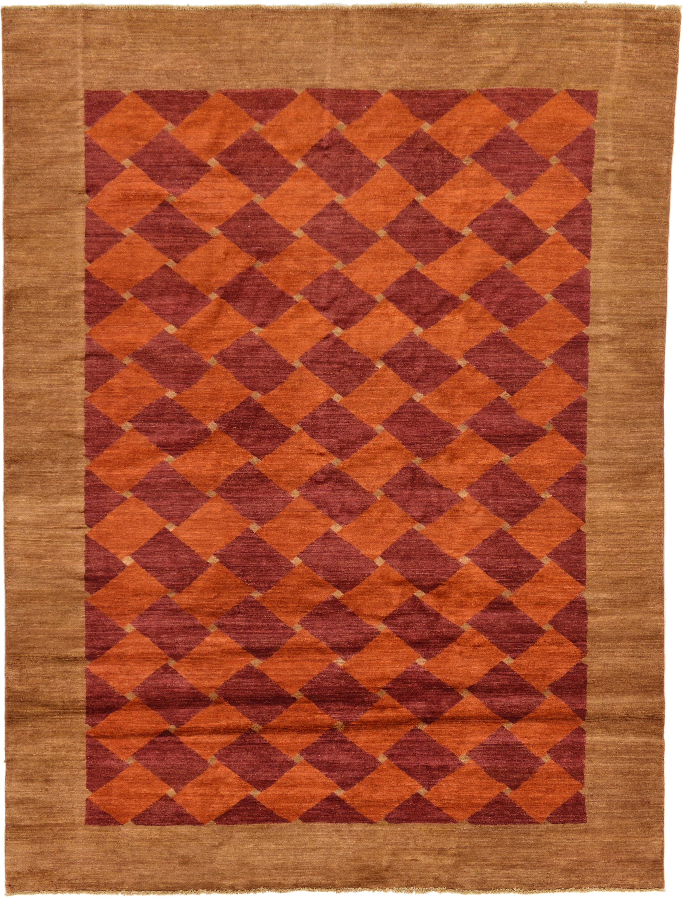 Orange 8' 3 x 10' 11 Modern Ziegler Oriental Rug eSaleRugs