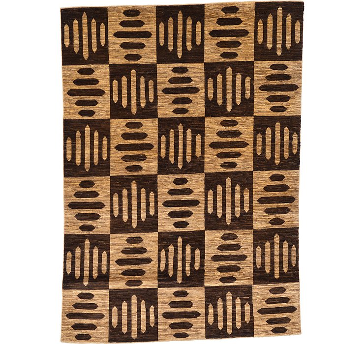HandKnotted 5' 8 x 7' 11 Modern Ziegler Oriental...