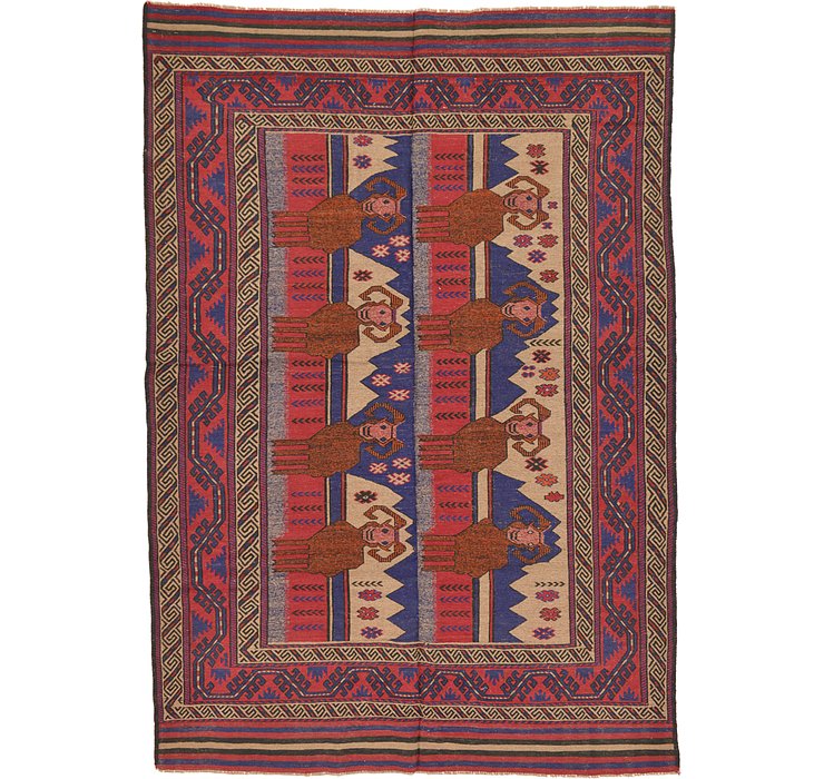 6' 7 x 9' 5 Sumak Rug