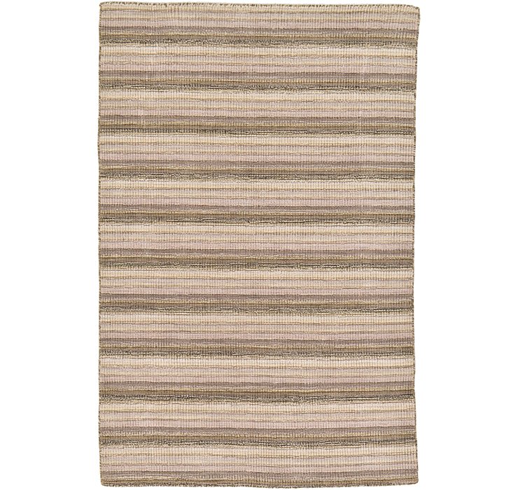 4' x 6' 1 Loribaft Gabbeh Orienta...