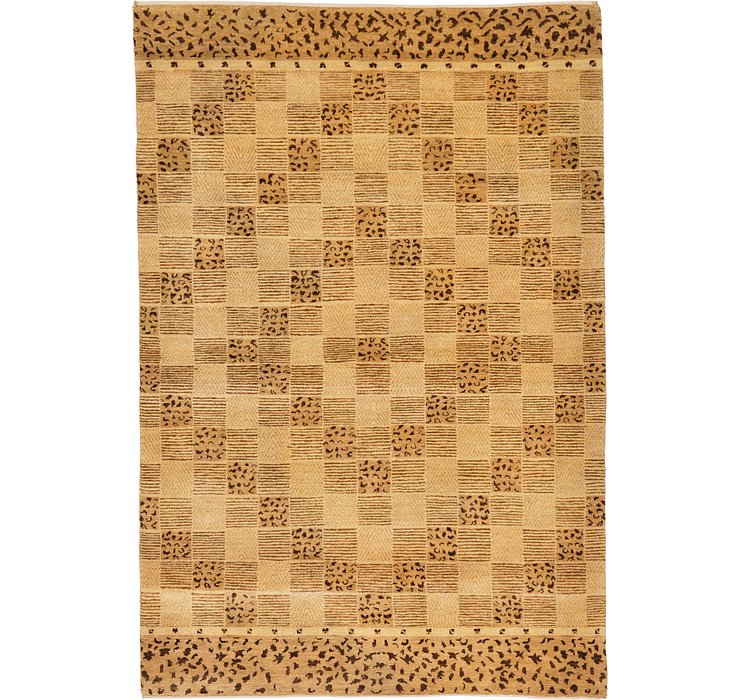 4' 4 x 6' 6 Kashkuli Gabbeh Persian...
