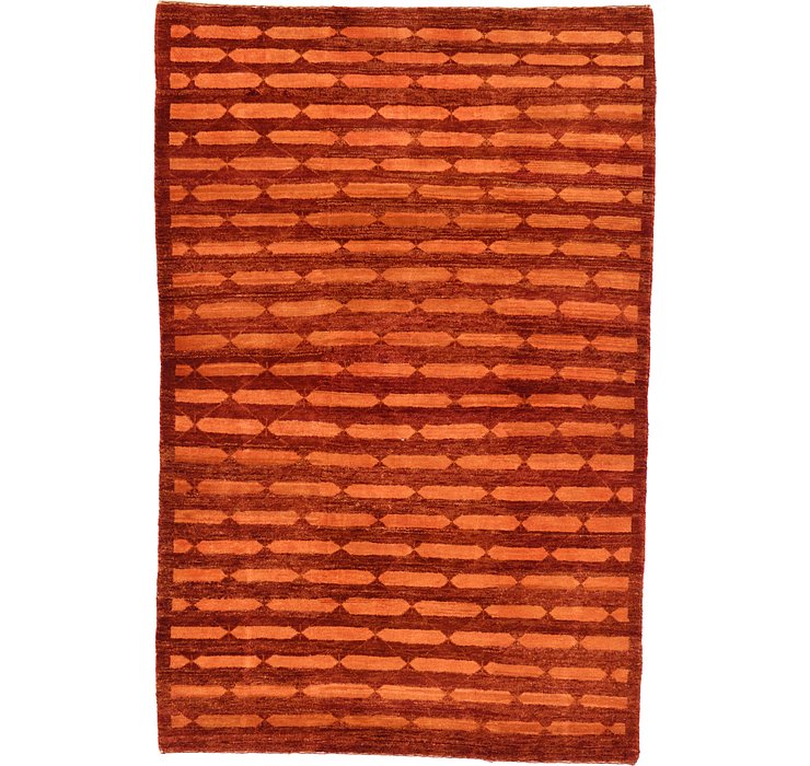 3' 10 x 5' 10 Kashkuli Gabbeh Persian...
