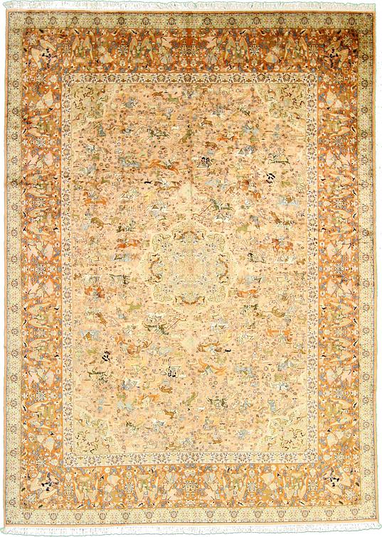 Salmon 9' 11 x 13' 9 Kashmir Oriental Rug Oriental Rugs eSaleRugs