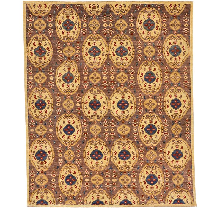 8' 4 x 10' Ikat Oriental Rug