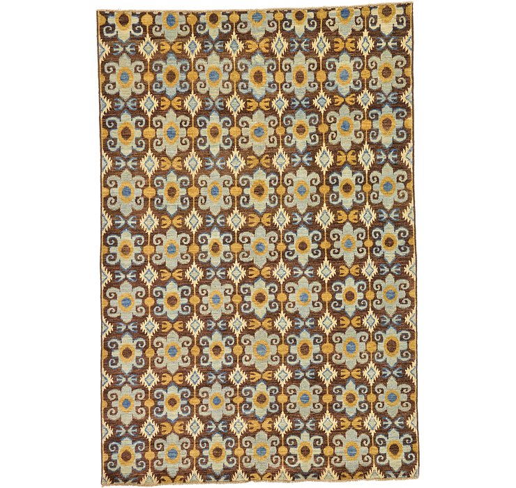 6' x 8' 11 Ikat Oriental Rug