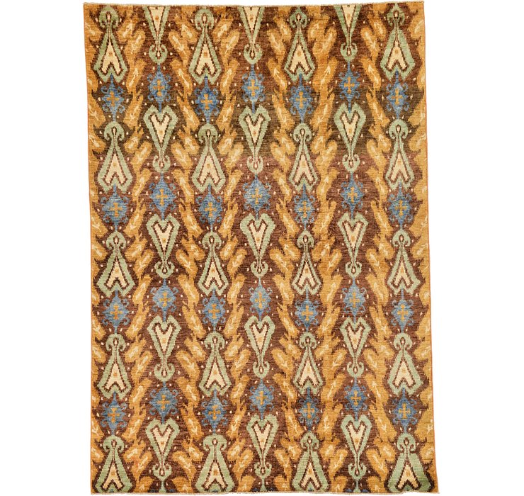 6' 1 x 8' 7 Ikat Oriental Rug