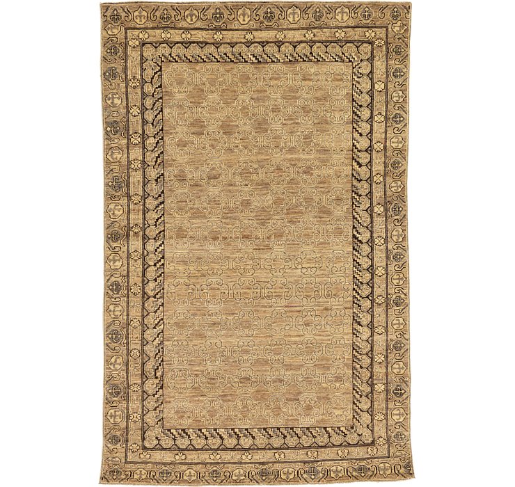 5' 11 x 9' 1 Khotan Ziegler Oriental...