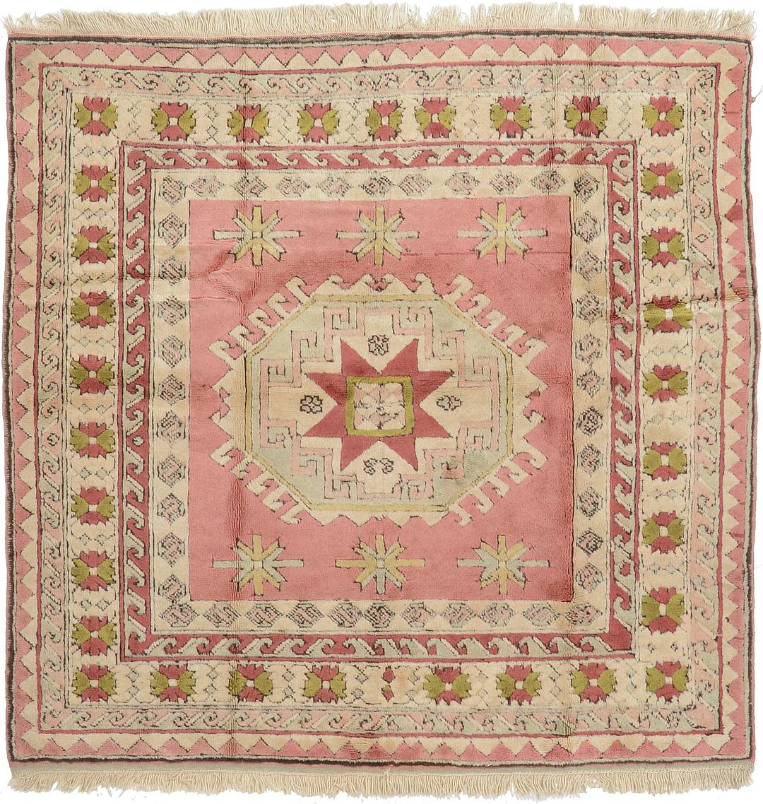 Pink 5 8 X Kars Square Rug Oriental Rugs Erugs 5 8 X Kars Square Rug