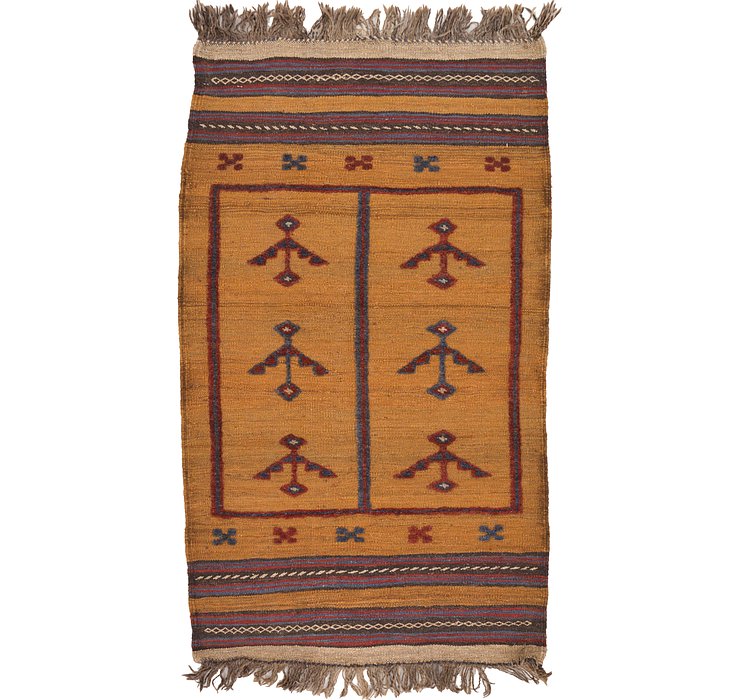 2' 9 x 4' 9 Kilim Afghan Rug