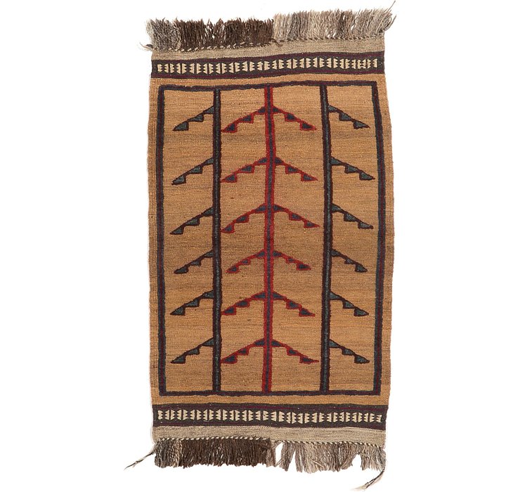 2' 8 x 4' 3 Kilim Afghan Rug