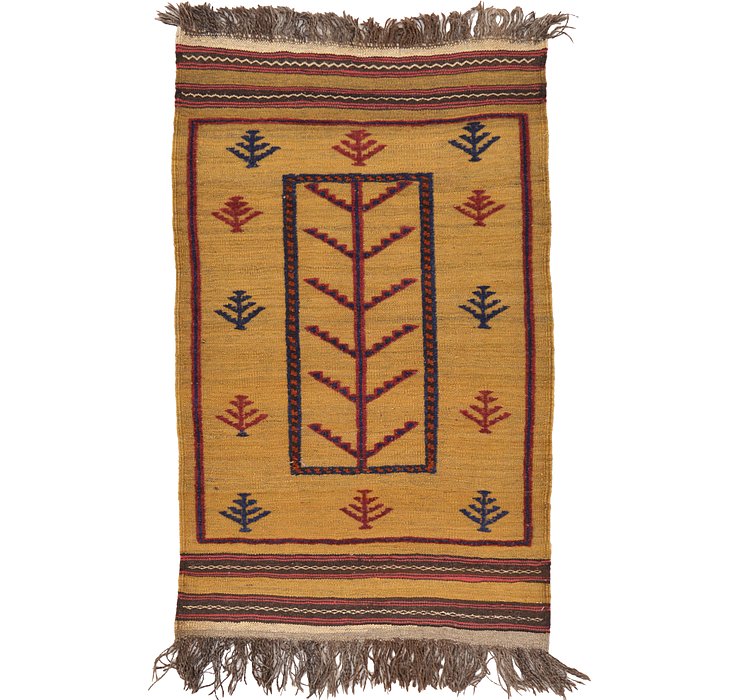 2' 7 x 4' 3 Kilim Afghan Rug