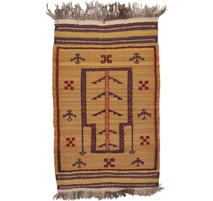 2' 5 x 4' 1 Kilim Afghan Rug