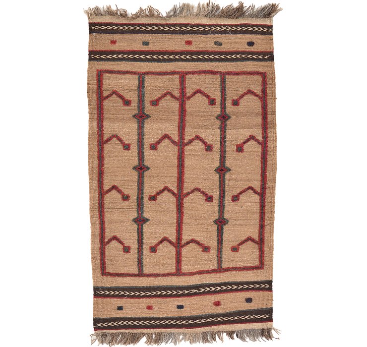 2' 6 x 4' 3 Kilim Afghan Rug