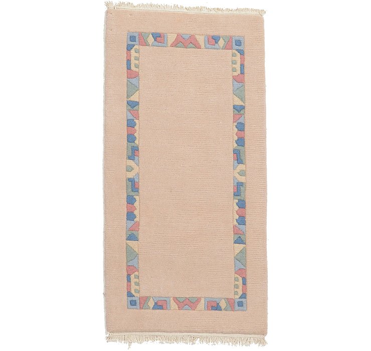 2' 4 x 4' 8 Indo Tibet Rug