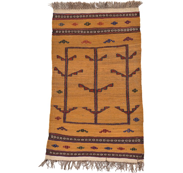 2' 10 x 4' 5 Kilim Afghan Rug