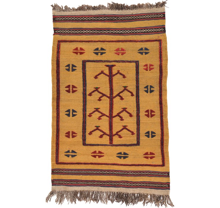 2' 6 x 4' Kilim Afghan Rug