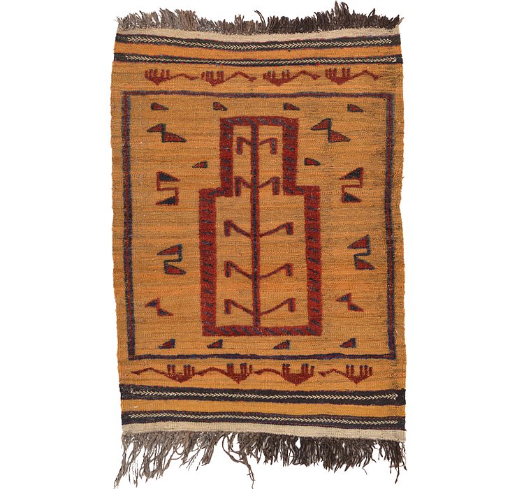 2' 10 x 4' Kilim Afghan Rug