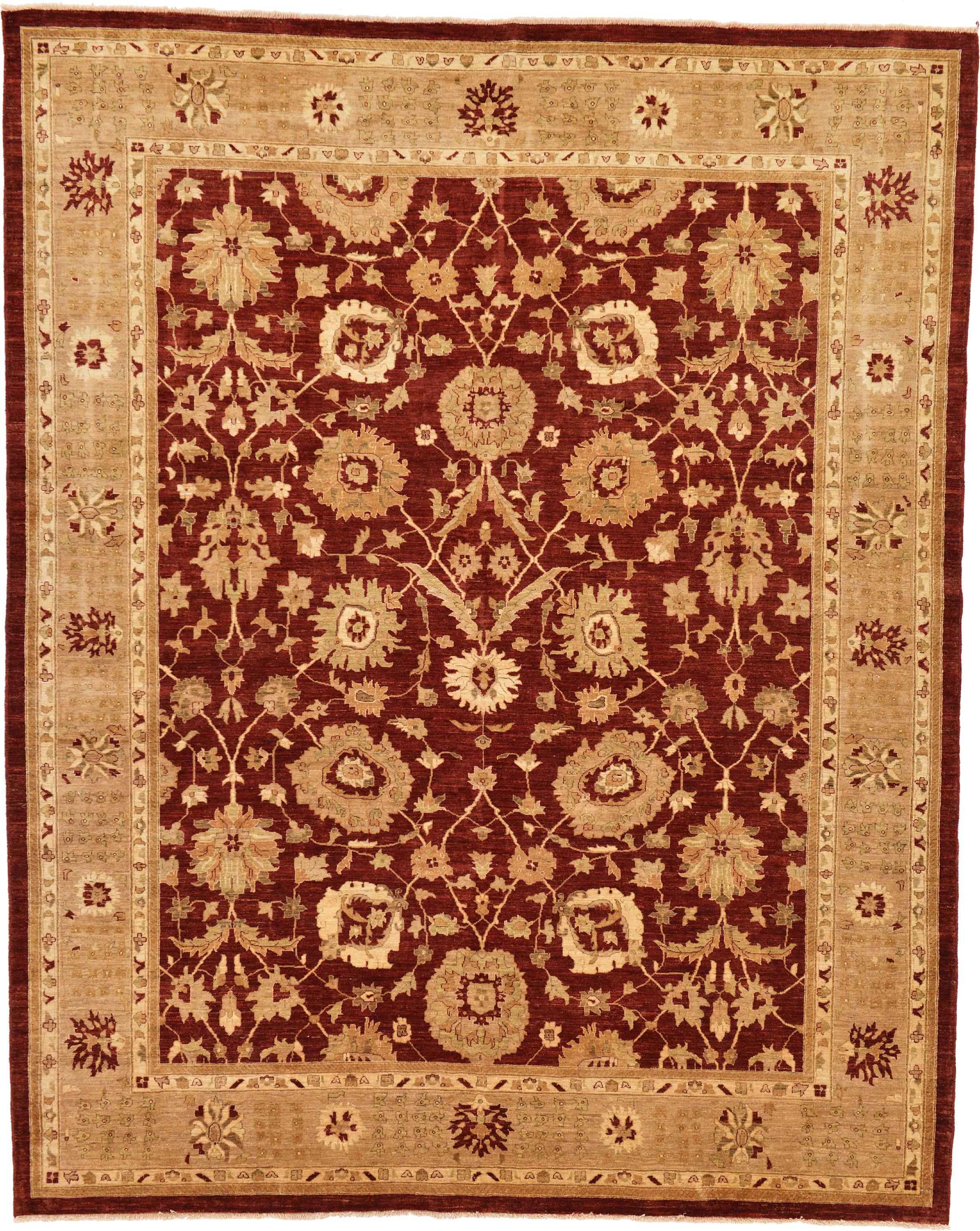 Red 9' 2 x 11' 4 Peshawar Ziegler Oriental Rug eSaleRugs