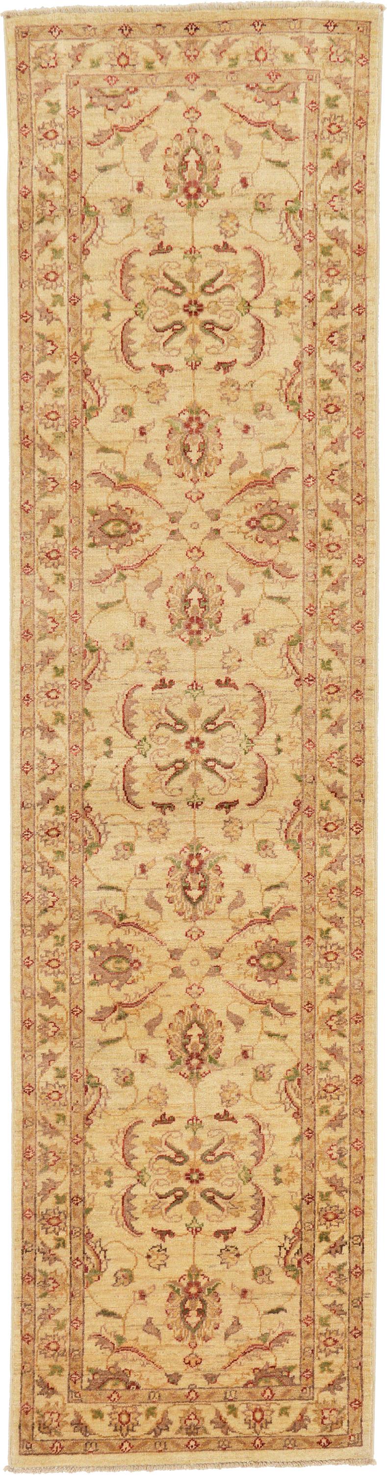 Cream 2' 6 x 9' 10 Peshawar Ziegler Oriental Runner Rug Rugs.ca
