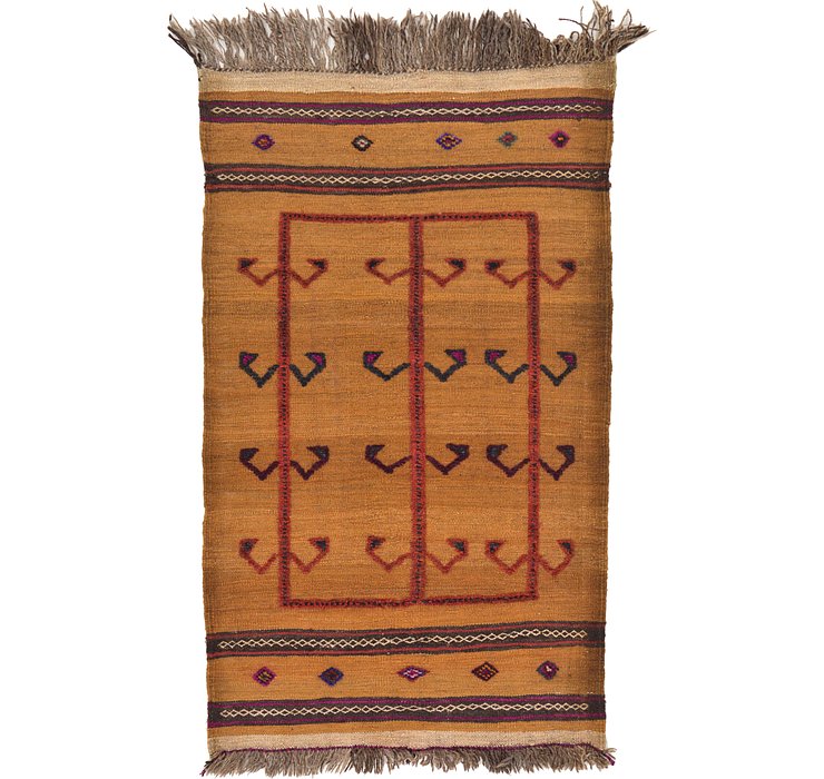2' 8 x 4' 7 Kilim Afghan Rug