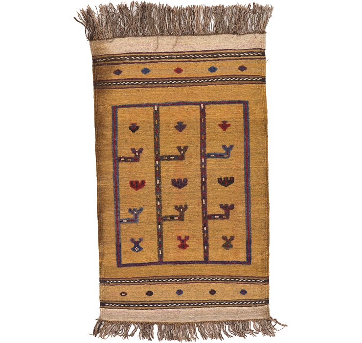 2' 8 x 4' 5 Kilim Afghan Rug