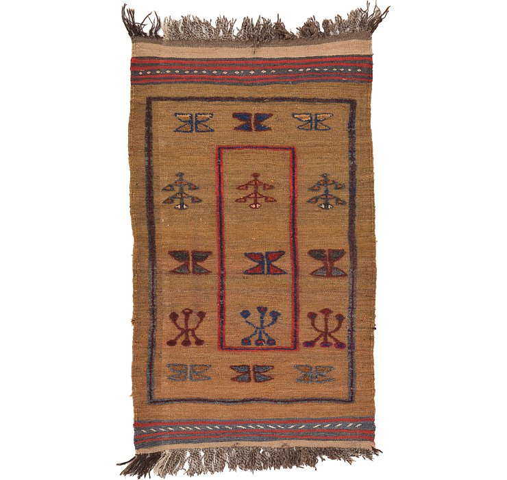 2' 5 x 4' 2 Kilim Afghan Rug