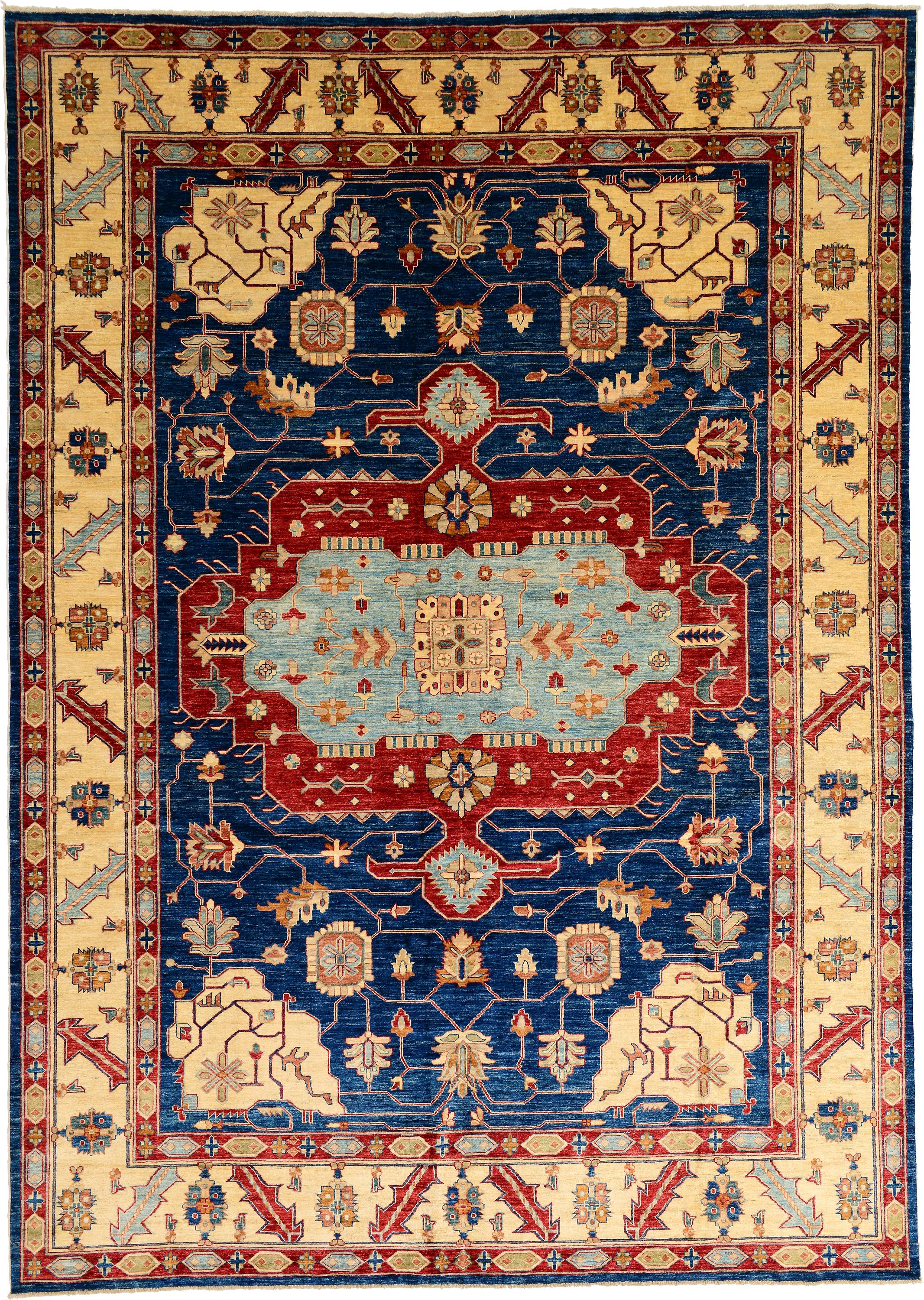 Navy Blue 9' 2 x 12' 8 Kazak Oriental Rug eSaleRugs