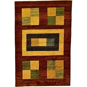 Unique Loom 4' x 5' 11 Modern Ziegler Oriental...