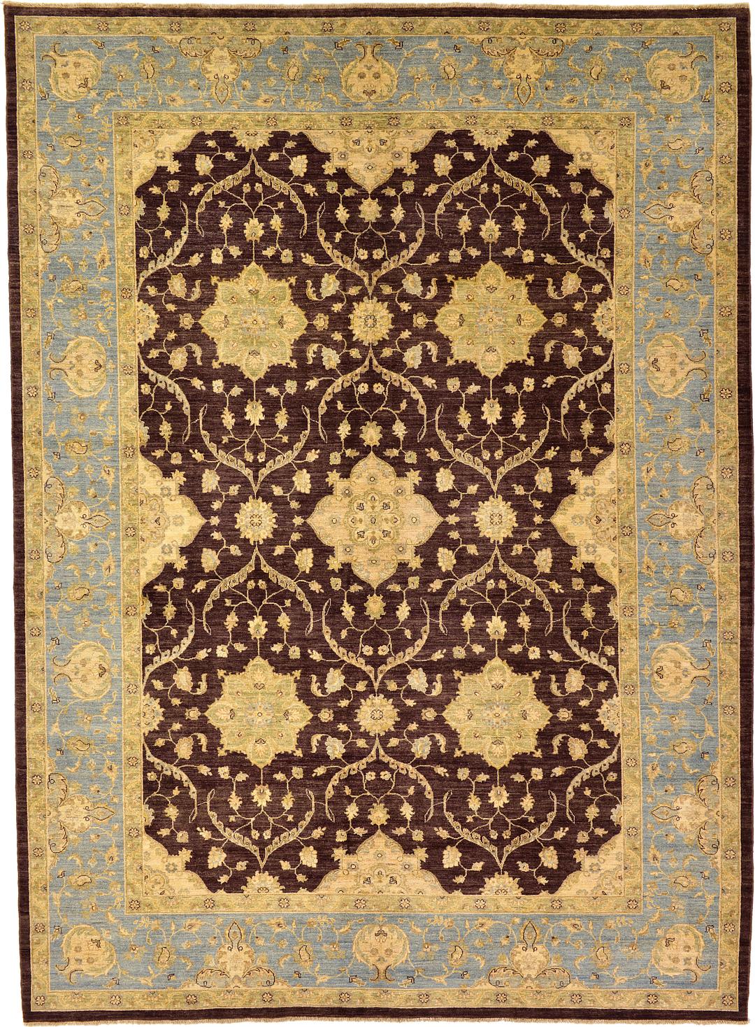 Brown 10' 3 x 13' 11 Peshawar Ziegler Oriental Rug Oriental Rugs