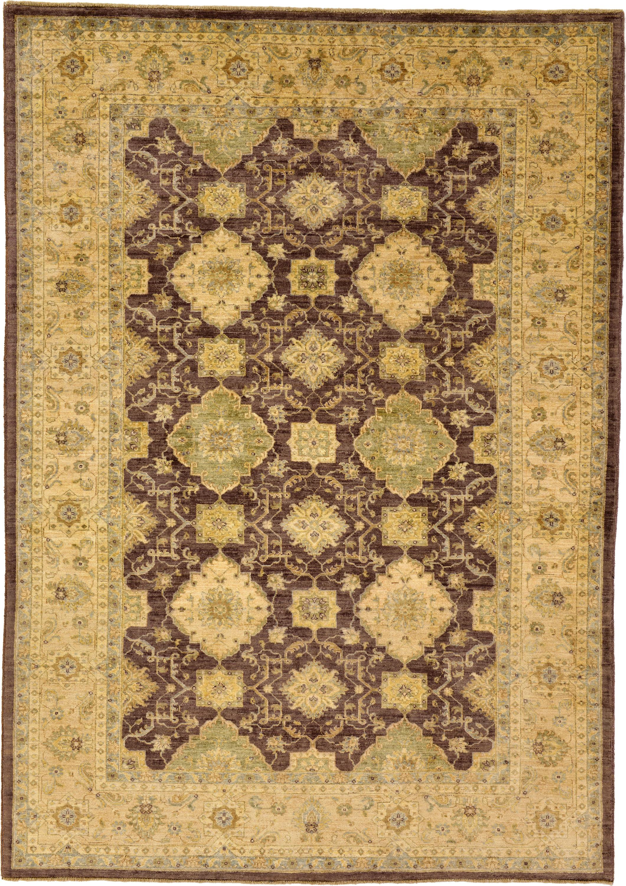 Purple 6' 1 x 8' 7 Peshawar Ziegler Oriental Rug eSaleRugs