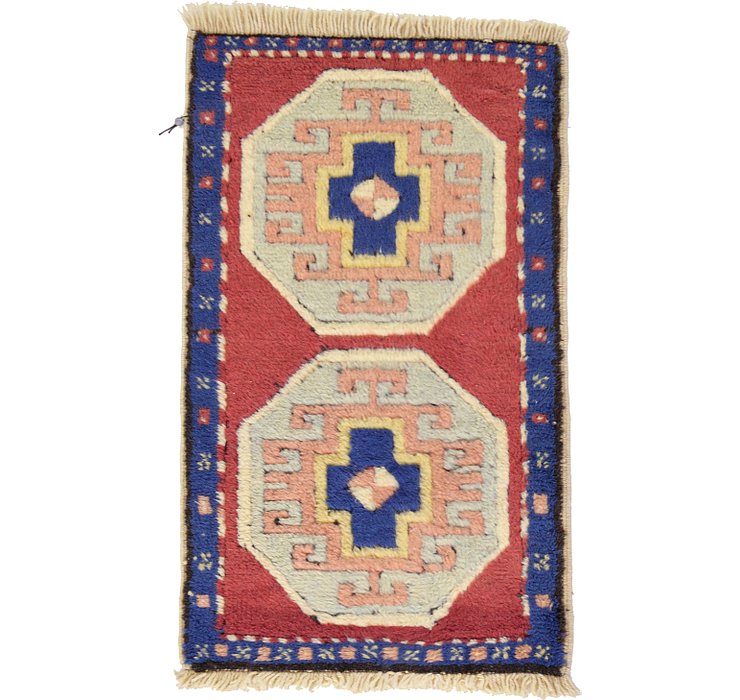 1' 9 x 2' 10 Kars Oriental Rug