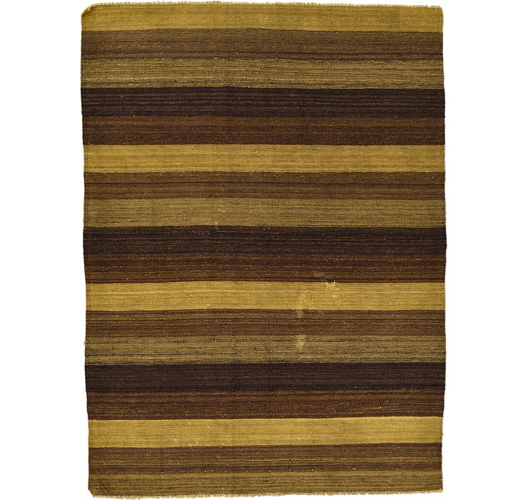 4' 1 x 5' 6 Kilim Afghan Rug