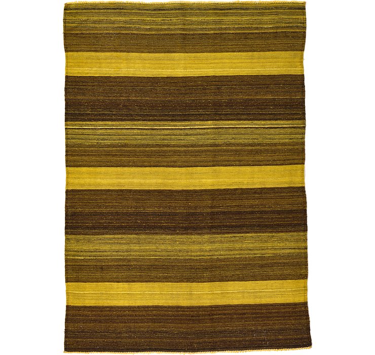 4' 2 x 5' 11 Kilim Afghan Rug