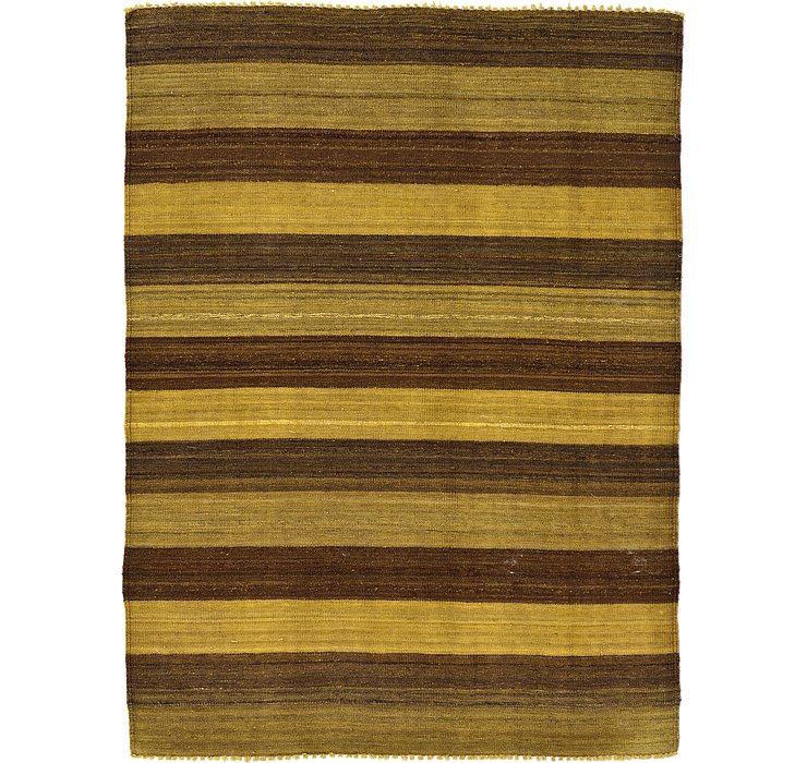 4' 2 x 5' 7 Kilim Afghan Rug