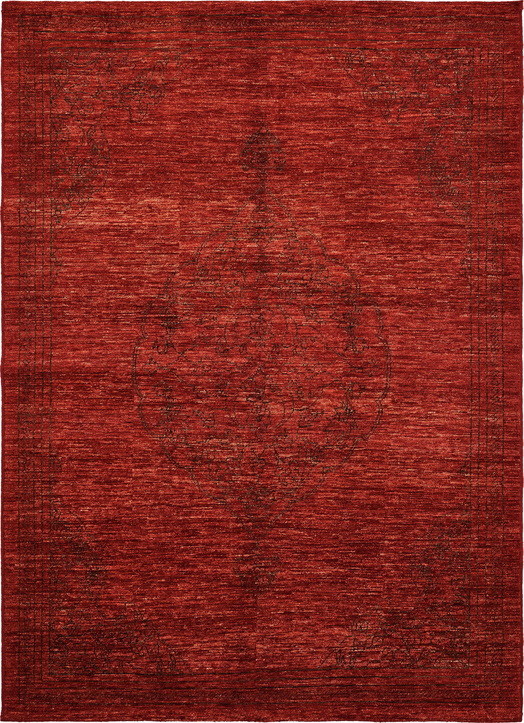 Rust Red 5' 8 x 7' 10 OverDyed Ziegler Oriental Rug eSaleRugs