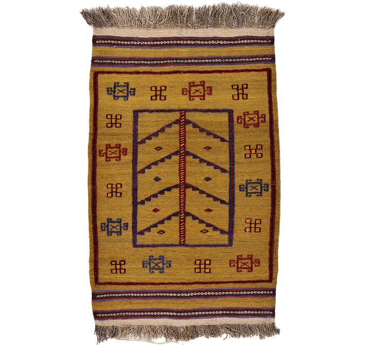2' 9 x 4' 3 Kilim Afghan Rug