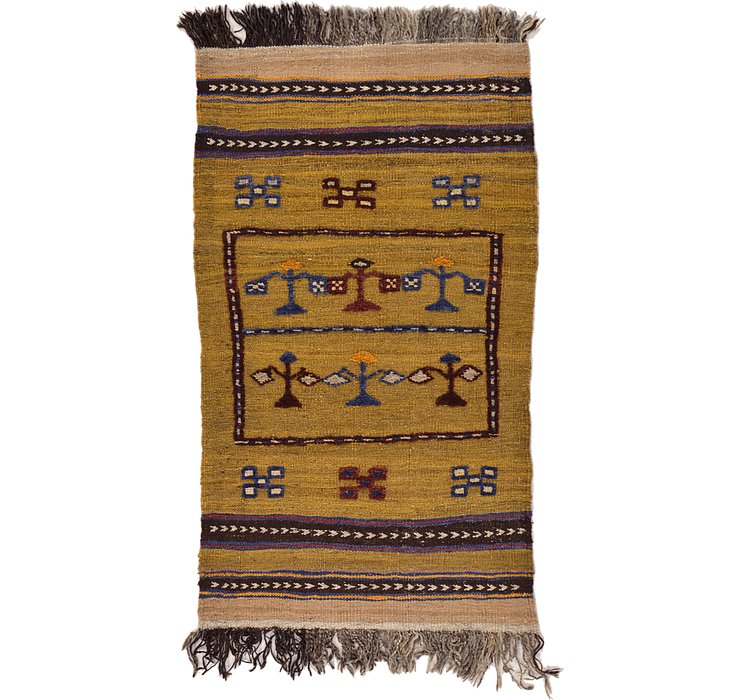 2' 5 x 4' 2 Kilim Afghan Rug