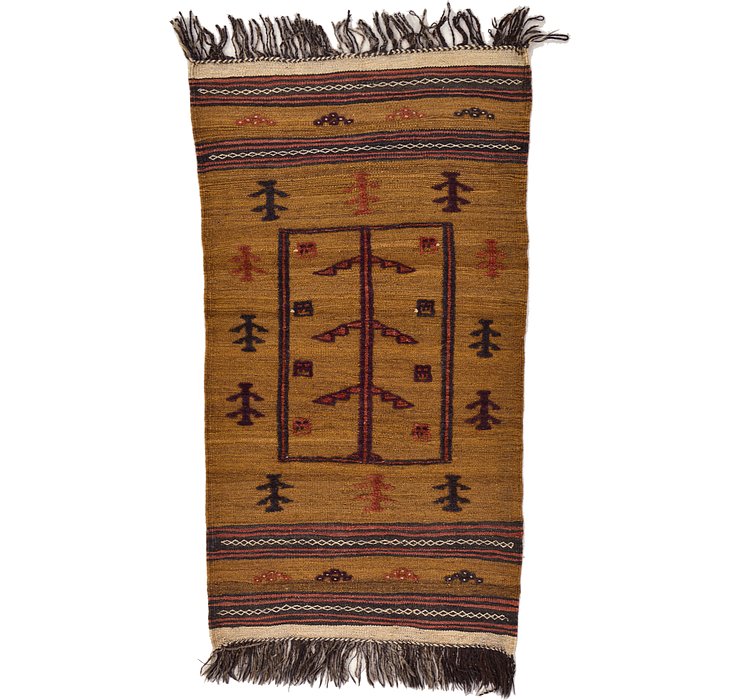 2' 6 x 4' 3 Kilim Afghan Rug