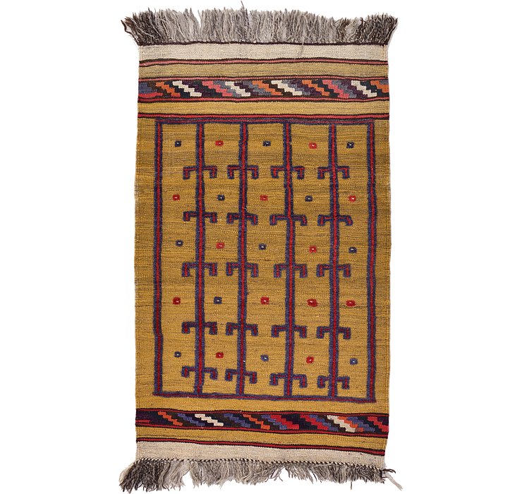 2' 6 x 4' 3 Kilim Afghan Rug