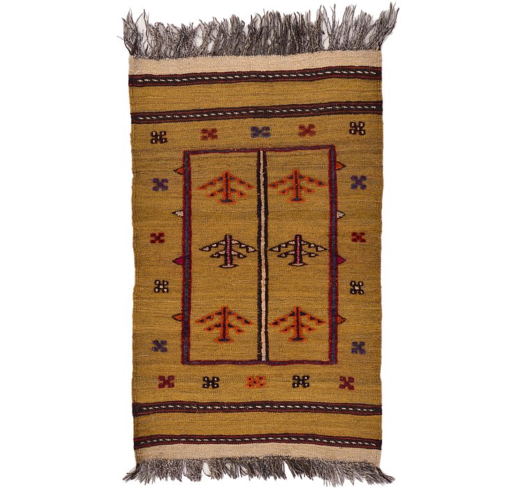 2' 5 x 3' 11 Kilim Afghan Rug