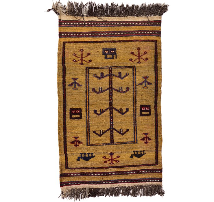 2' 5 x 3' 10 Kilim Afghan Rug